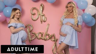 Sexy těhotné přítelkyně tři: Rylee Blake a Aubrey Kate jsou kurva nevěrný manžel!