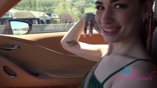 Delilah Day svádí v autě na dovolenou, masíruje kohout a mučení před pov kamery