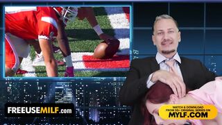 Nejnovější zprávy: muž zprávy reportér fucks jeho červený kolega a 18letý-starý herečka