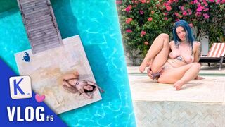 Stačí si jen užít XL hru u bazénu - Francouzský chlupatý vlog