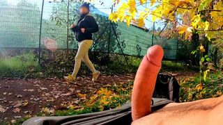 Park kohout flash: nestydatá matka nemohl odolat tvrdé hrudník kurva