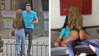 Horké Venezuela dívka dostane bohatý gringo čurák v černé tanga
