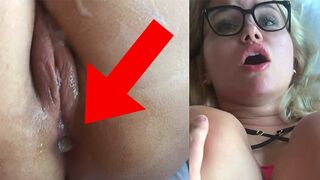 První dospívající dívka si užívá, když má pevně přilepený zadek