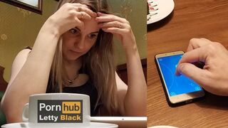 Letty černá používá vibrátor, aby se kurva na veřejnosti