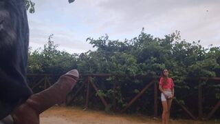 Riskantní sráč na veřejnosti a žena mě chytla!