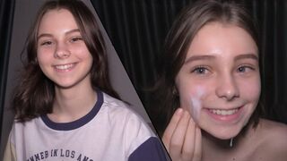 18-letý dospívající sloužící jako skromný sperma pytel