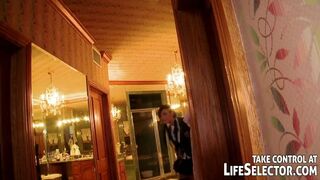 Sentimentální dobrodružství v Life Selector: První zkušenosti divokých vysokoškolaček s Isis Taylor a její přátelé anální trojka